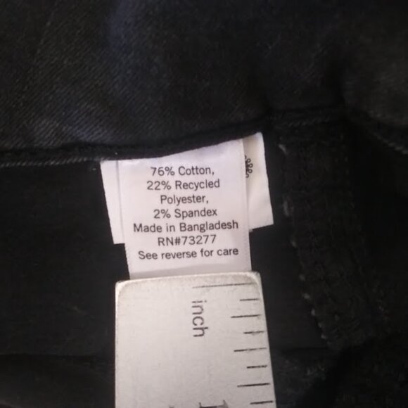 SO women's Juniors size 11/30W Washed black high rise seamed utility flare jeans - Picture 14 of 15